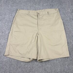 Dickies Chino Shorts Mens 42 Khaki Utility Workwear Casual Flat Front Old Money
